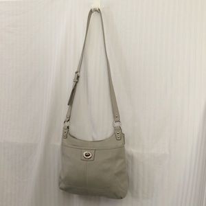 Coach 19265 Gray Leather Crossbody Purse